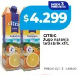 Supermayorista Vital Citric jugo naranja tetrabrik oferta