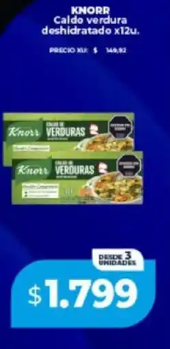 Supermayorista Vital Knorr caldo verdura deshidratado oferta