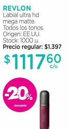 Farmacity Labial ultra hd mega matte. oferta