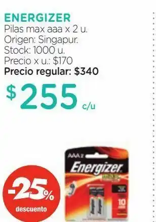 Farmacity Pilas max aaa x 2 oferta