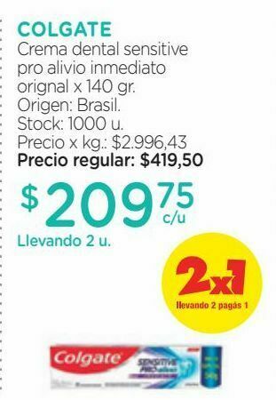 Farmacity Crema dental sensitive pro alivio inmediato orignal x 140 gr oferta