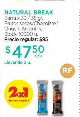 Farmacity Barra x 33 / 38 gr oferta