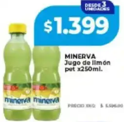 Supermayorista Vital Minerva jugo de limón pet oferta
