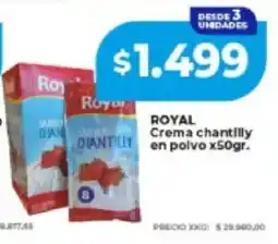 Supermayorista Vital Royal crema chantilly en polvo oferta