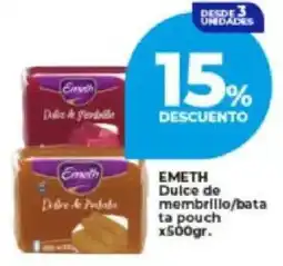 Supermayorista Vital Emeth dulce de membrillo/bata ta pouch oferta