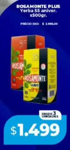 Supermayorista Vital Rosamonte plus yerba 55 aniver. oferta