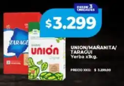 Supermayorista Vital Union/mañanita/ taragui yerba oferta