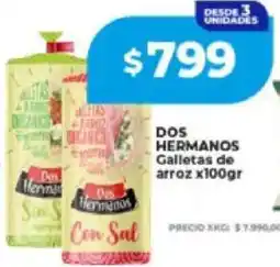 Supermayorista Vital Dos hermanos galletas de arroz oferta