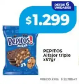 Supermayorista Vital Pepitos alfajor triple oferta