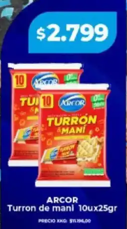 Supermayorista Vital Arcor turron de mani oferta