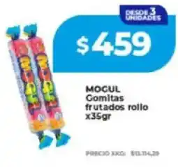 Supermayorista Vital Mocul gomitas frutados rollo oferta