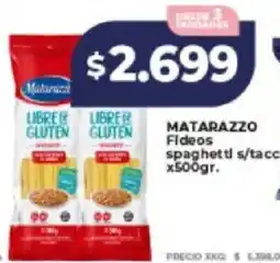 Supermayorista Vital Matarazzo fideos spaghetti s/tacc oferta