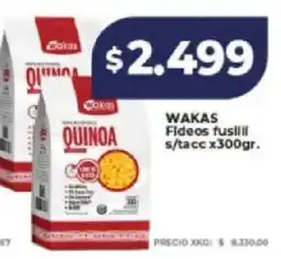 Supermayorista Vital Quinoa wakas fideos fusill s/tacc oferta