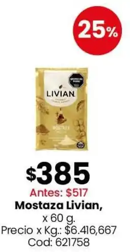 Coto Livian mostaza oferta