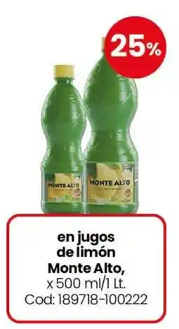 Coto Monte alto en jugos de limón oferta