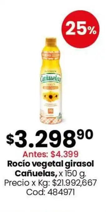 Coto Cañuelas rocío vegetal girasol oferta