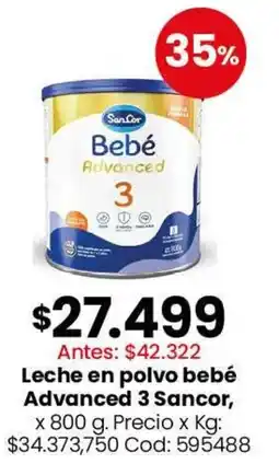 Coto Sancor leche en polvo bebé advanced 3 oferta