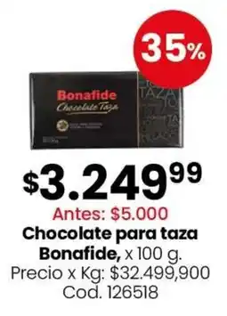 Coto Bonafide chocolate para taza oferta