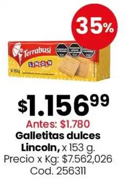 Coto Lincoln galletitas dulces oferta