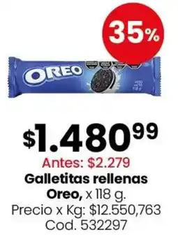 Coto Oreo galletitas rellenas oferta
