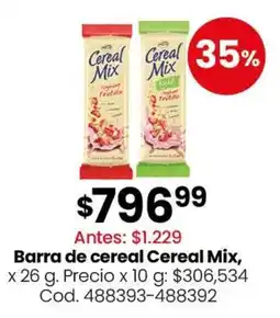 Coto Cereal mix barra de cereal oferta