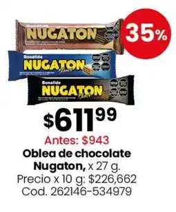 Coto Nugaton oblea de chocolate oferta