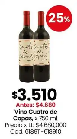 Coto Cuatro de copas vino oferta