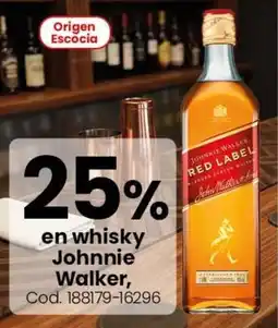 Coto Johnnie walker en whisky oferta
