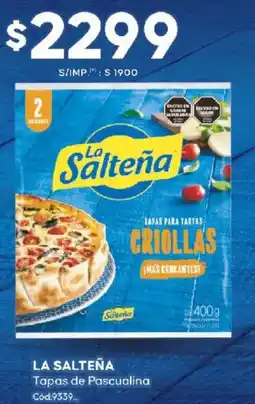 Diarco La salteña tapas de pascualina oferta