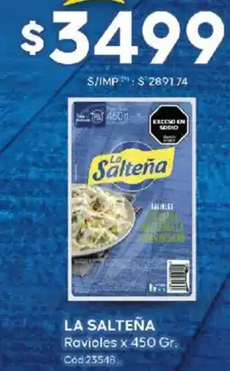 Diarco La salteña ravioles oferta