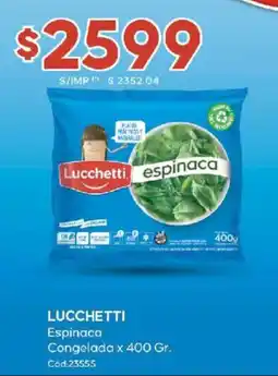 Diarco Lucchetti espinaca congelada oferta
