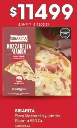 Diarco Sibarita pizza mozzarella y jamón oferta