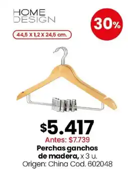 Coto Perchas ganchos de madera oferta
