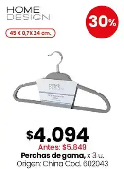 Coto Perchas de goma oferta