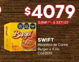 Diarco Swift medallón de carne burger oferta