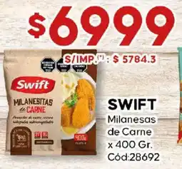 Diarco Swift milanesas de carne oferta