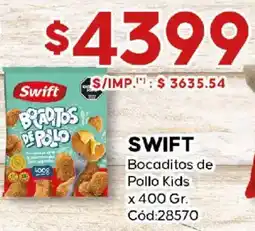 Diarco Swift bocaditos de pollo kids oferta