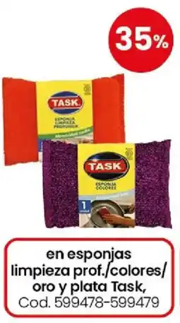 Coto Task en esponjas limpieza prof./colores/ oro y plata oferta