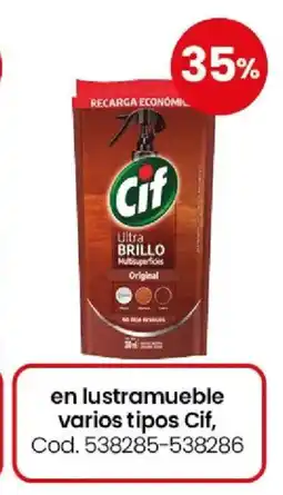 Coto Cif en lustramueble varios tipos oferta