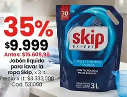 Coto Skip jabón líquido para lavar la ropa oferta
