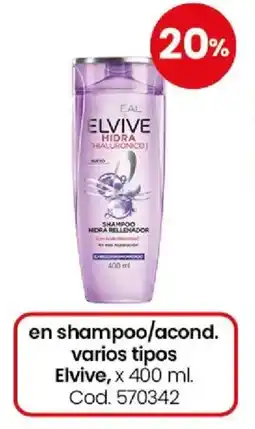 Coto Elvive en shampoo/acond. varios tipos oferta