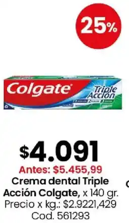 Coto Colgate crema dental triple acción oferta