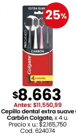Coto Colgate cepillo dental extra suave carbón oferta