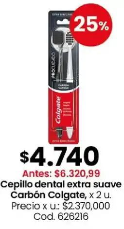 Coto Colgate cepillo dental extra suave carbón oferta