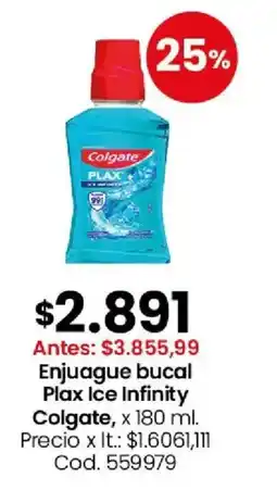 Coto Colgate enjuague bucal plax ice infinity oferta