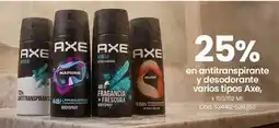 Coto Axe en antitranspirante y desodorante varios tipos oferta