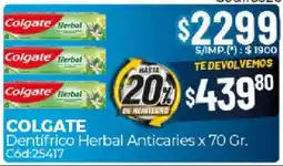 Diarco Colgate dentifrico herbal anticaries oferta