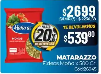 Matarazzo fideos moño