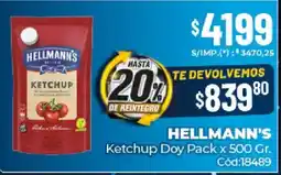 Diarco Hellmann's ketchup doy pack oferta