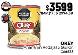 Diarco Okey ananá en rodajas oferta
